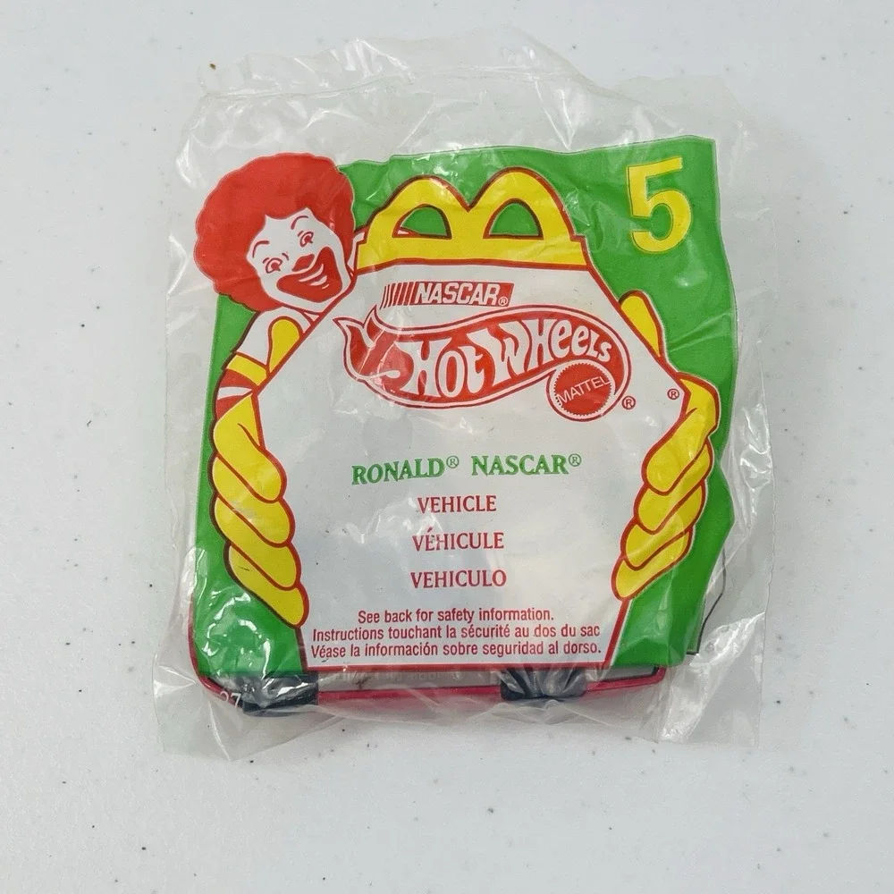 McDonalds Ronald Nascar Vehicle Mattel Hot Wheels Toy 1998 Happy Meal Toy New